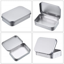 Load image into Gallery viewer, Rectangular Metal Storage Box Tinplate Business Card Storage Box, 11.5x8.5x2.2cm