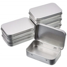Load image into Gallery viewer, Rectangular Metal Storage Box Tinplate Business Card Storage Box, 11.5x8.5x2.2cm
