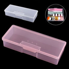 Load image into Gallery viewer, Plastic Transparent Nail Manicure Tools Storage Box