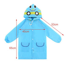 Load image into Gallery viewer, Outdoor Cute Waterproof Kids Rain Coat Kids Animal Style, 65*55*50