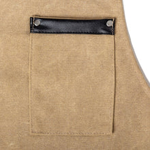 Load image into Gallery viewer, Washed Canvas Apron Chef Cafe Shop BBQ Hairdresser Aprons