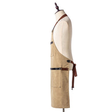Load image into Gallery viewer, Washed Canvas Apron Chef Cafe Shop BBQ Hairdresser Aprons
