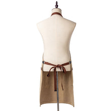 Load image into Gallery viewer, Washed Canvas Apron Chef Cafe Shop BBQ Hairdresser Aprons