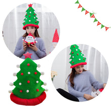 Load image into Gallery viewer, Christmas Tree Hat Funny Adult Hat Christmas DecorationParty Supplies, Christmas Tree Hat