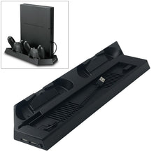 Load image into Gallery viewer, KJH PSLIM-03 Multi-function Host Bracket Cooling Fan Ultra-thin Machine Bracket Fan Charger for PS4 / SLIM Console, PSLIM-03