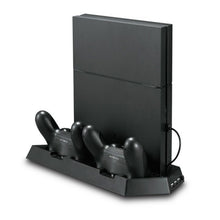 Load image into Gallery viewer, KJH PSLIM-03 Multi-function Host Bracket Cooling Fan Ultra-thin Machine Bracket Fan Charger for PS4 / SLIM Console, PSLIM-03