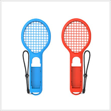 Load image into Gallery viewer, BODE Left and Right Small Handle Tennis Racket NS Game Grip Sports Game Handle TNS1843 for Switch, Tennis Racket (Red and blue)