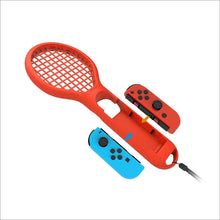 Load image into Gallery viewer, BODE Left and Right Small Handle Tennis Racket NS Game Grip Sports Game Handle TNS1843 for Switch, Tennis Racket (Red and blue)