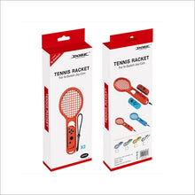 Load image into Gallery viewer, BODE Left and Right Small Handle Tennis Racket NS Game Grip Sports Game Handle TNS1843 for Switch, Tennis Racket (Red and blue)