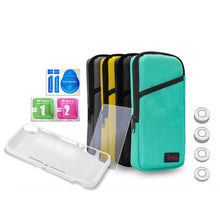 Load image into Gallery viewer, iplay Host Storage Bag Tempered Film + Rocker Cap + Protective Shell 7 in 1 Protection Bag Soft Bag Set For Switch Lite