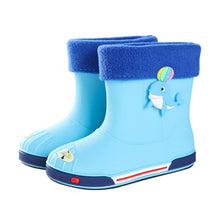 Load image into Gallery viewer, Children Non-Slip Plus Velvet Warm Cartoon Short Rain Boots, Inner Length 15cm With Cotton Cover, Inner Length 16cm With Cotton Cover, Inner Length 17cm With Cotton Cover, Inner Length 18cm With Cotton Cover, Inner Length 19cm With Cotton Cover        ...