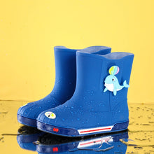 Load image into Gallery viewer, Children Non-Slip Plus Velvet Warm Cartoon Short Rain Boots, Inner Length 15cm With Cotton Cover, Inner Length 16cm With Cotton Cover, Inner Length 17cm With Cotton Cover, Inner Length 18cm With Cotton Cover, Inner Length 19cm With Cotton Cover        ...