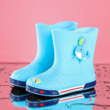 Load image into Gallery viewer, Children Non-Slip Plus Velvet Warm Cartoon Short Rain Boots, Inner Length 15cm With Cotton Cover, Inner Length 16cm With Cotton Cover, Inner Length 17cm With Cotton Cover, Inner Length 18cm With Cotton Cover, Inner Length 19cm With Cotton Cover        ...