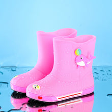 Load image into Gallery viewer, Children Non-Slip Plus Velvet Warm Cartoon Short Rain Boots, Inner Length 15cm With Cotton Cover, Inner Length 16cm With Cotton Cover, Inner Length 17cm With Cotton Cover, Inner Length 18cm With Cotton Cover, Inner Length 19cm With Cotton Cover        ...