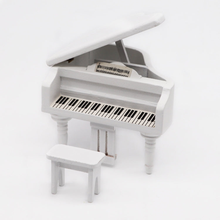 1:12 Mini House Toy Simulation Grand Piano Decoration