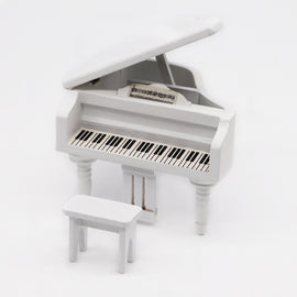 1:12 Mini House Toy Simulation Grand Piano Decoration