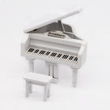 1:12 Mini House Toy Simulation Grand Piano Decoration
