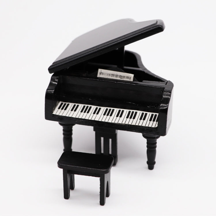 1:12 Mini House Toy Simulation Grand Piano Decoration