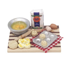 Load image into Gallery viewer, 1:12 Mini House Toy Simulation Chopping Board Dessert Making Bread Table