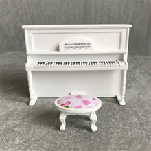 Load image into Gallery viewer, 1:12 Mini House Toy Simulatio Piano and Bench