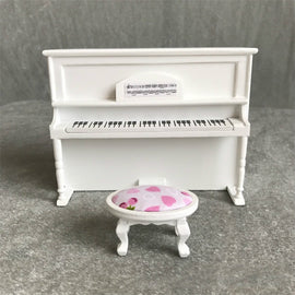 1:12 Mini House Toy Simulatio Piano and Bench