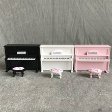Load image into Gallery viewer, 1:12 Mini House Toy Simulatio Piano and Bench