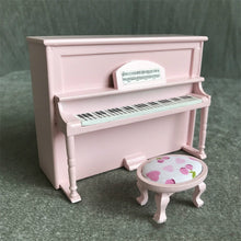 Load image into Gallery viewer, 1:12 Mini House Toy Simulatio Piano and Bench