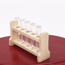 Load image into Gallery viewer, 3 Sets 1:12 mini Doll House Dollhouse Iaboratory Glass Tube Test Tube Rack Miniature Food Play Scene Model