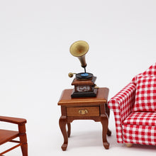 Load image into Gallery viewer, 1:12 Mini House Toy Simulation Retro Gramophone with Record