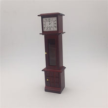 Load image into Gallery viewer, 1:12 Mini House Toy Simulation Mahogany Vintage Clock