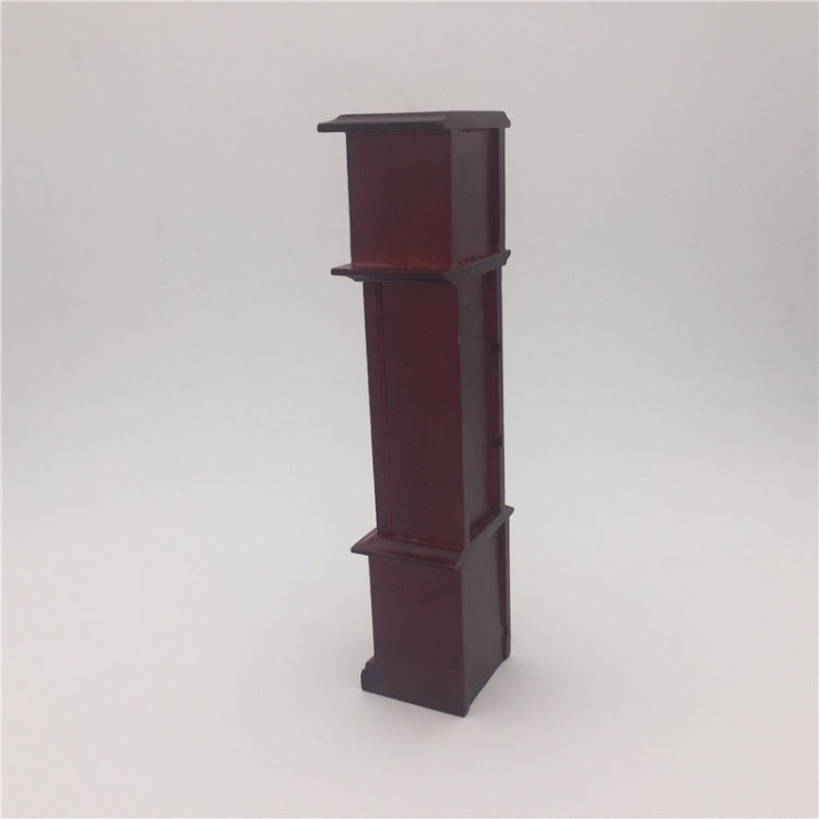 1:12 Mini House Toy Simulation Mahogany Vintage Clock