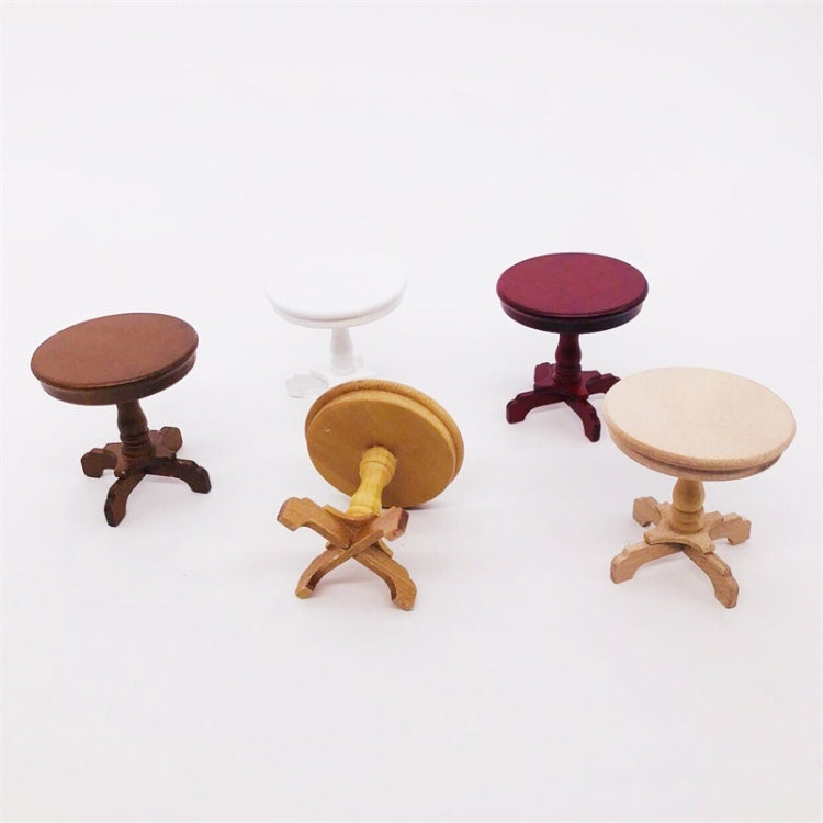 1:12 Mini Doll House Pocket Furniture Decoration Round Table
