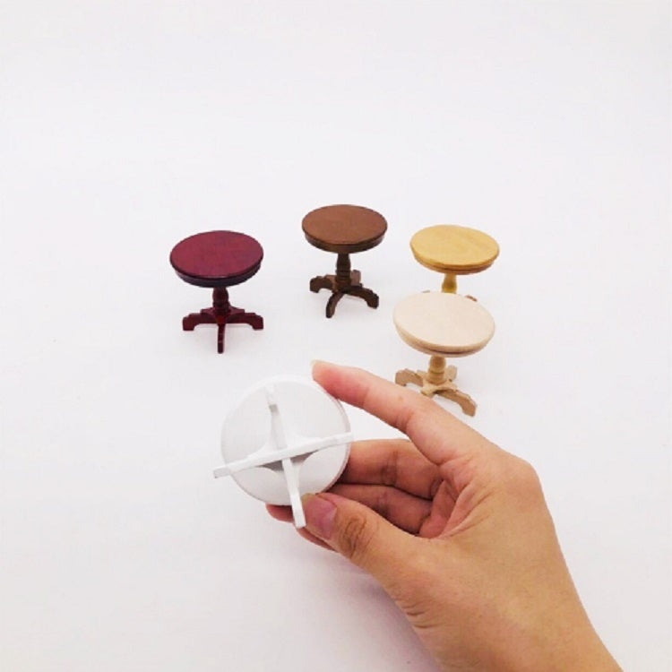 1:12 Mini Doll House Pocket Furniture Decoration Round Table