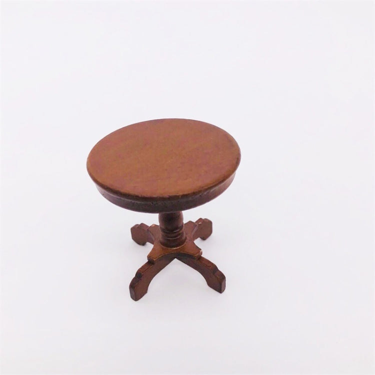 1:12 Mini Doll House Pocket Furniture Decoration Round Table