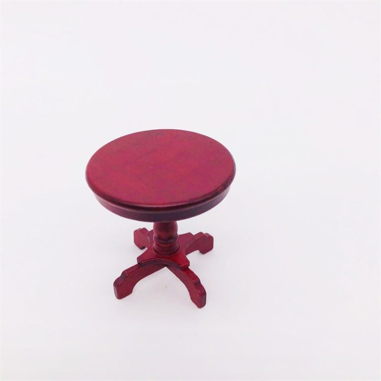 1:12 Mini Doll House Pocket Furniture Decoration Round Table
