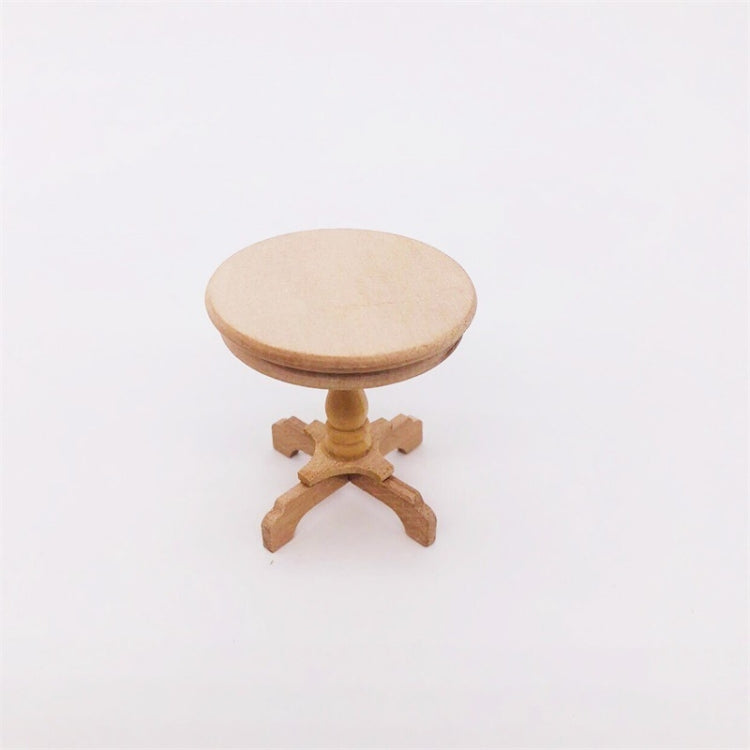 1:12 Mini Doll House Pocket Furniture Decoration Round Table