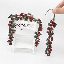 Load image into Gallery viewer, 1:12 Mini House Toy Simulation Rose String for Easel Swing Garden Scene