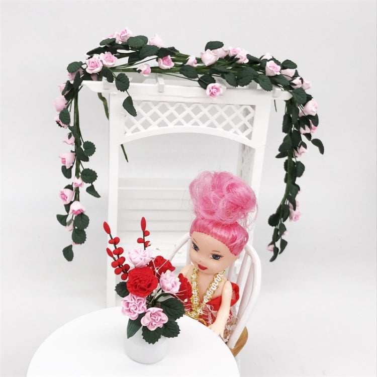 1:12 Mini House Toy Simulation Rose String for Easel Swing Garden Scene