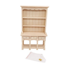 Load image into Gallery viewer, Dollhouse Furniture Miniature Study Room Decoration Wooden Bookcase Cabinet with Drawers