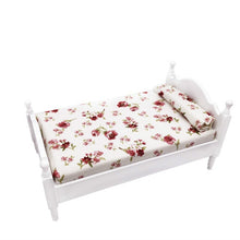 Load image into Gallery viewer, 1:12 Mini House Toy Simulation Bedroom White Single Bed