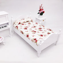 Load image into Gallery viewer, 1:12 Mini House Toy Simulation Bedroom White Single Bed