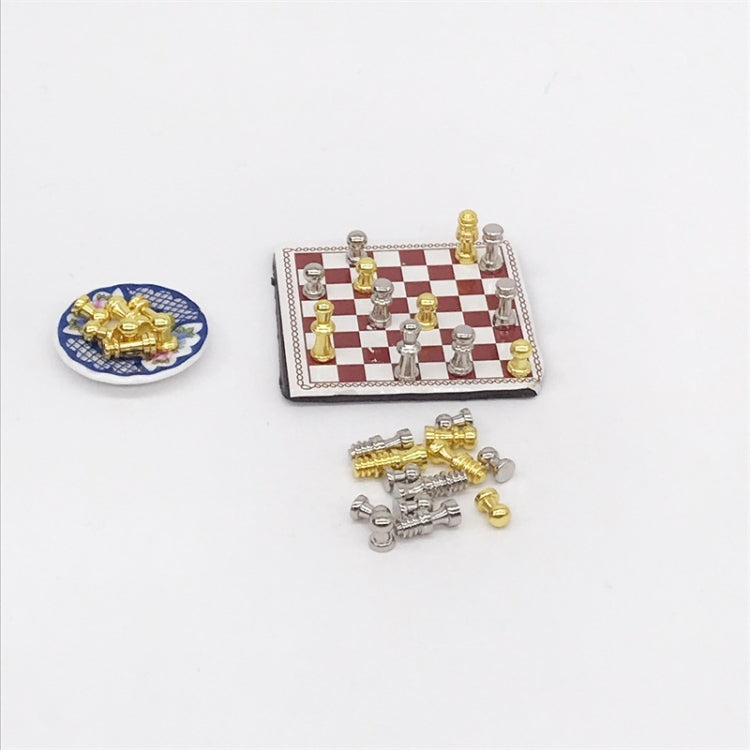 1:12 Mini House Toy Simulation Chess Model Scene Accessories
