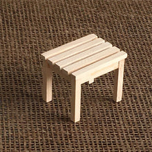 Load image into Gallery viewer, 4 PCS / Set 1:12 Doll House Mini Furniture Model Outdoor Garden Chair Stool