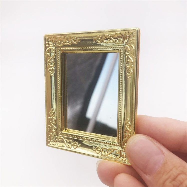 1:12 Mini House Toy Simulation Wall Mirror for Bedroom