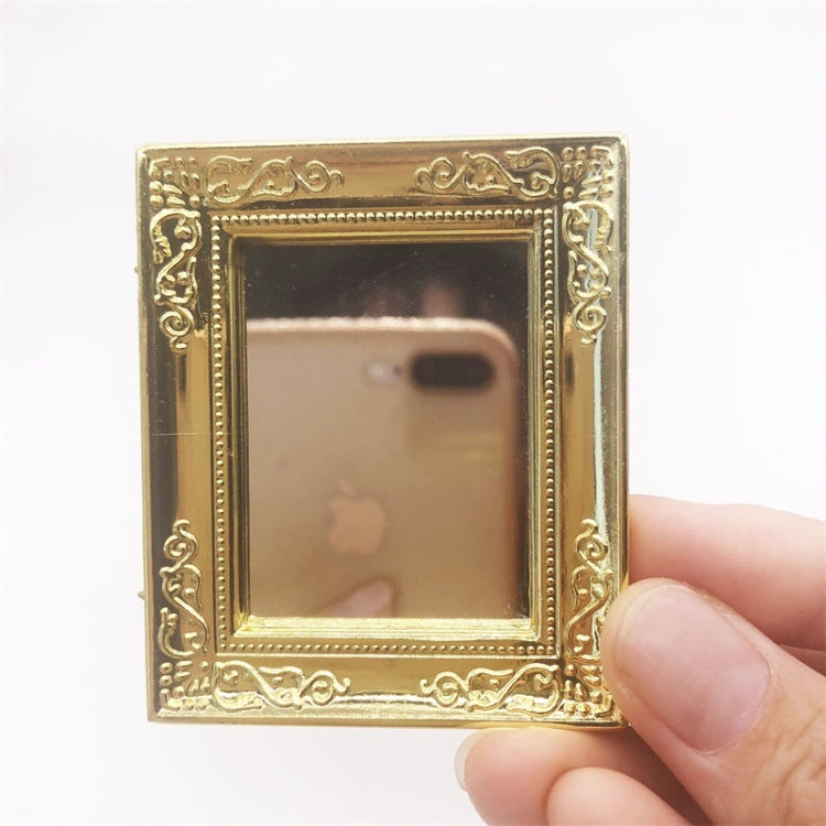 1:12 Mini House Toy Simulation Wall Mirror for Bedroom