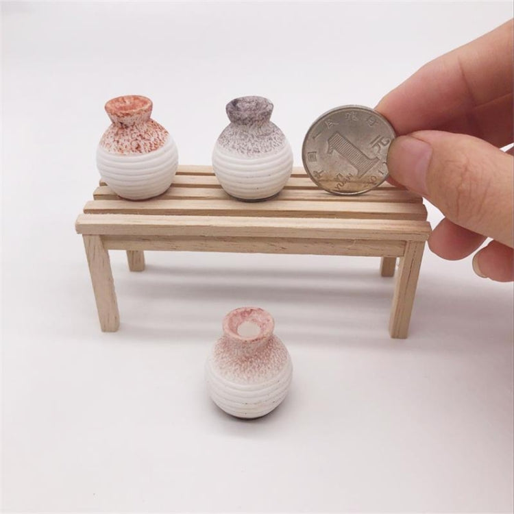 3 PCS / Set 1:12 Mini Doll House Scene Decoration Simulation Vases