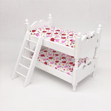 Load image into Gallery viewer, 1:12 Mini House Toy Simulation Children Wooden Bunk Bed