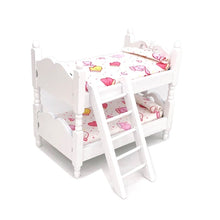Load image into Gallery viewer, 1:12 Mini House Toy Simulation Children Wooden Bunk Bed