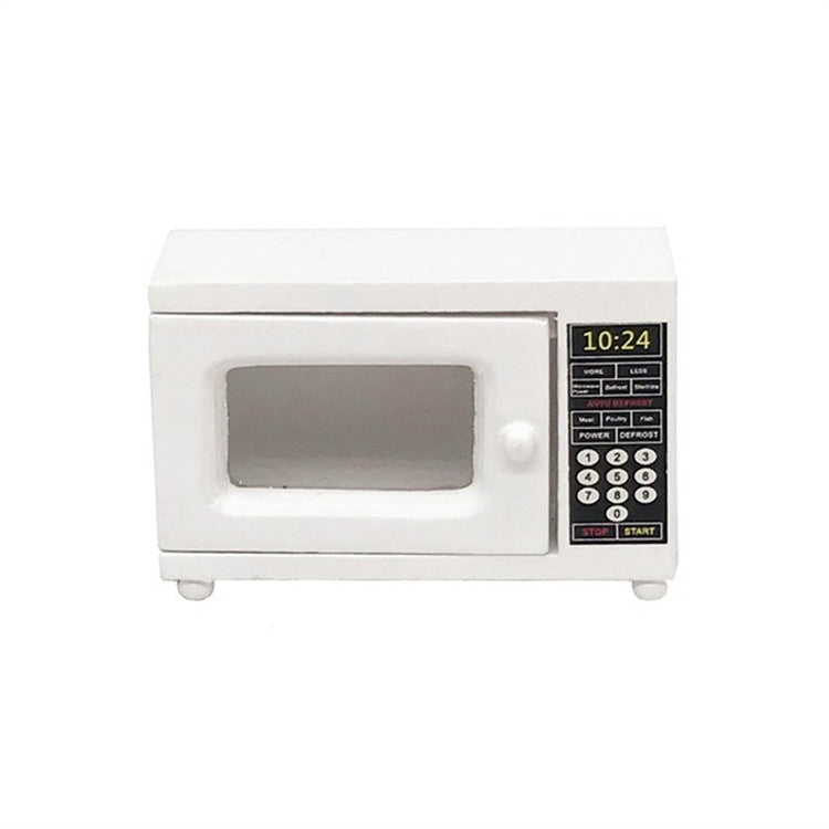 1:12 Model Doll House Kitchen Decoration Fine Microwave Oven