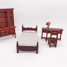 Load image into Gallery viewer, 1:12 Mini House Toy Pocket Furniture Simulation Single Bed